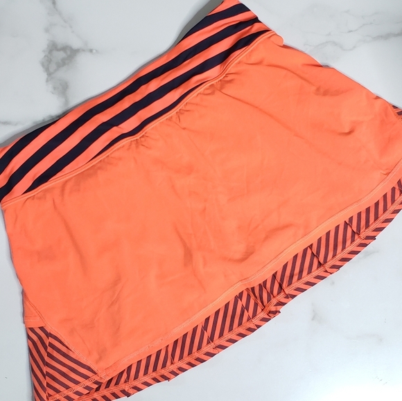 Lululemon Run Pace Setter Skirt, Skort Light Flare Inkwell Orange Blue Sz 6 - Picture 2 of 7